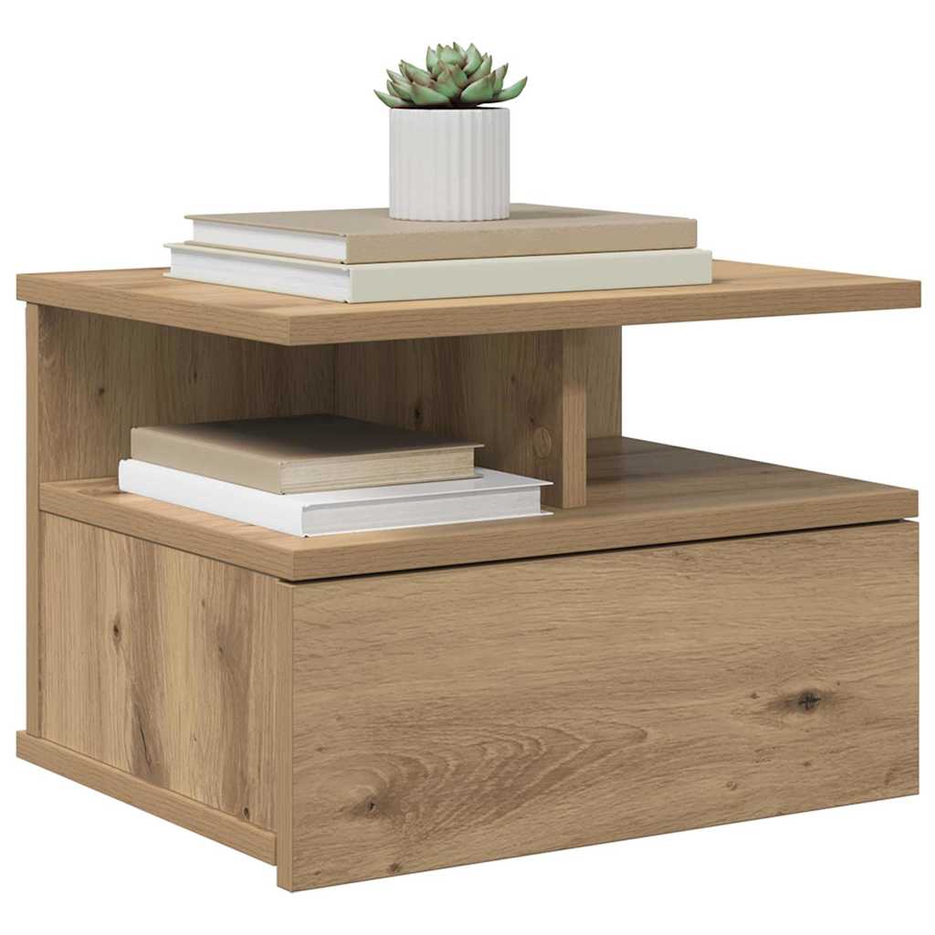 Floating Nightstand Artisan oak 40 x 31 x 27 cm Engineered wood